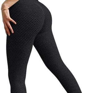 Women's Black Sexy And Textured Leggings